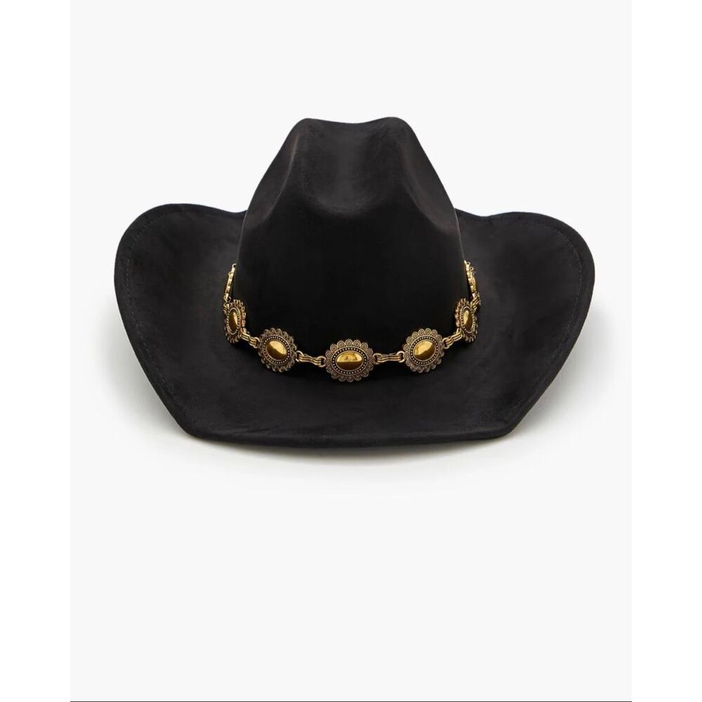 Chain embellished Cowboy Hat